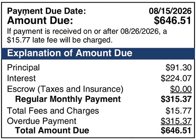 Payment Info and Explanation of Amount Due Payment Info and Explanation of Amount Due