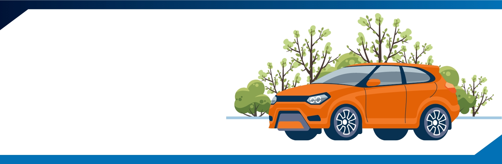 Background image of an orange cartoon car