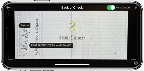 iPhone Mobile Deposit Example 2