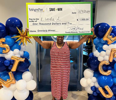 Past $1000 Winners from WPCU's Save to Win Account - Linda A.