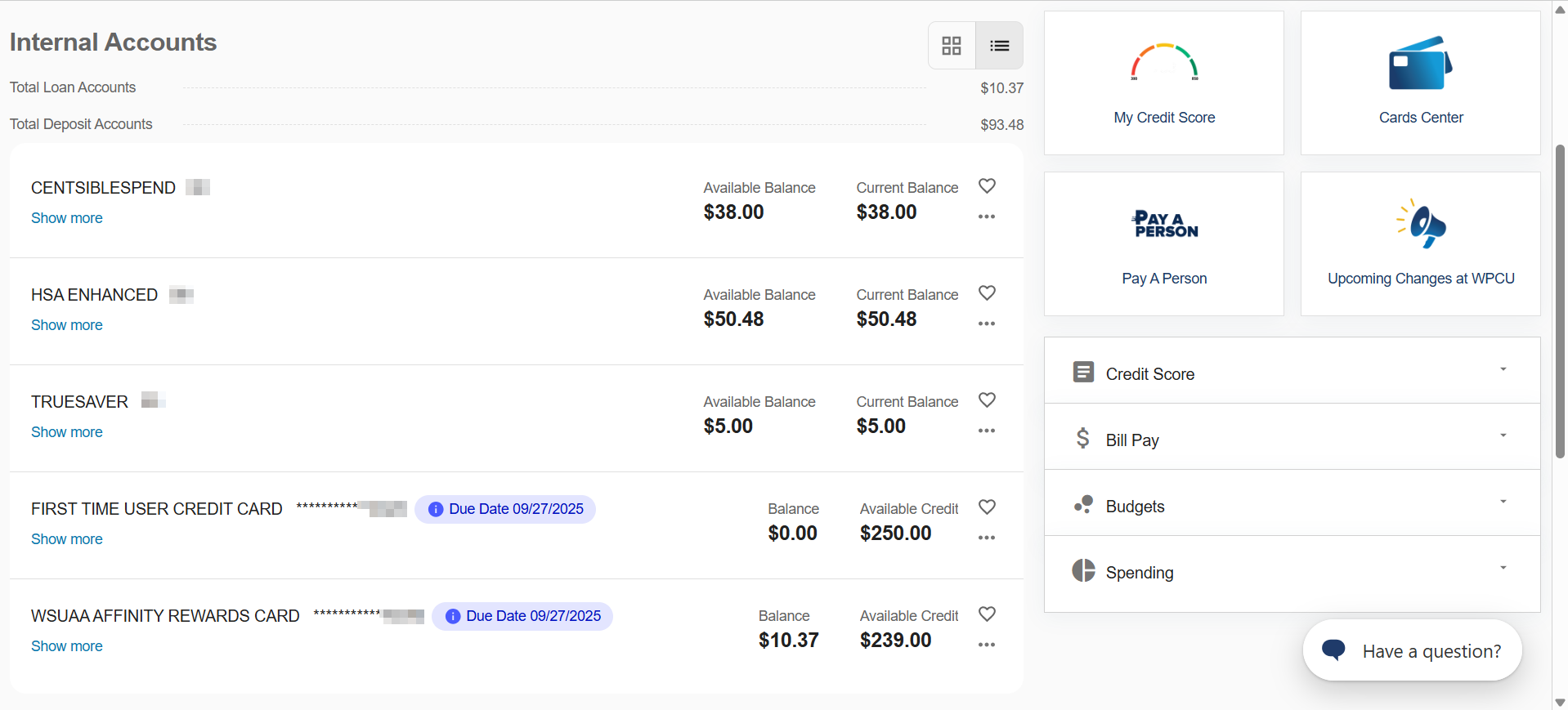 DT Home - Acct Listview DT Home - Acct Listview