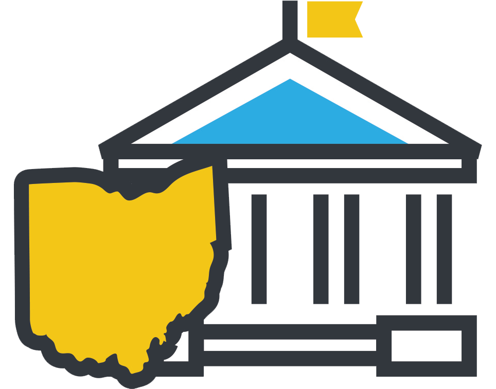 Member Center icon with Ohio silhouette 