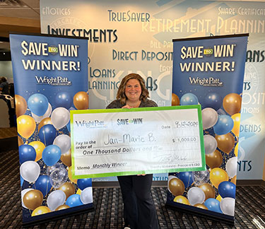 Past $1000 Winners from WPCU's Save to Win Account - Jan-Marie B.